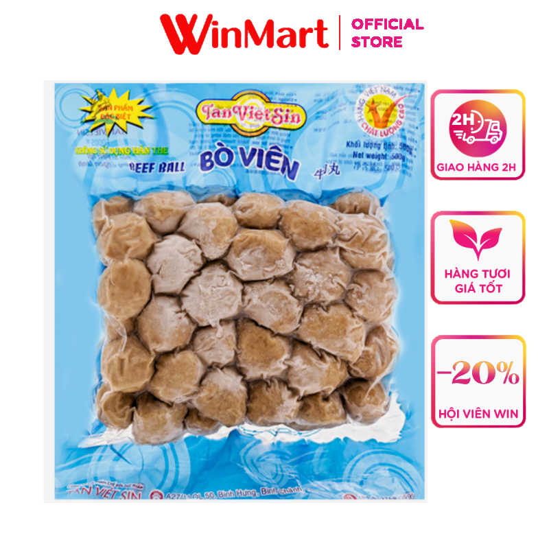 - bò viên việt nam tân việt sin gói 200g