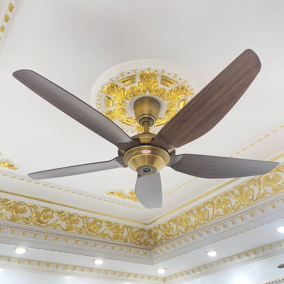 [ Bảo Hành 5 Năm ]Quạt Trần 5 cánh Hàng nhập khẩu nội địa,động cơ lõi đồng,có điều khiển từ xa,Công Xuất 90w siêu mát