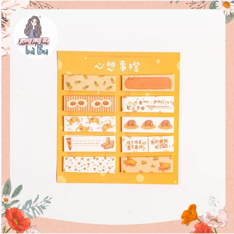 Set 10 mẫu 200 miếng stickers dùng để trang trí đánh dấu DIY