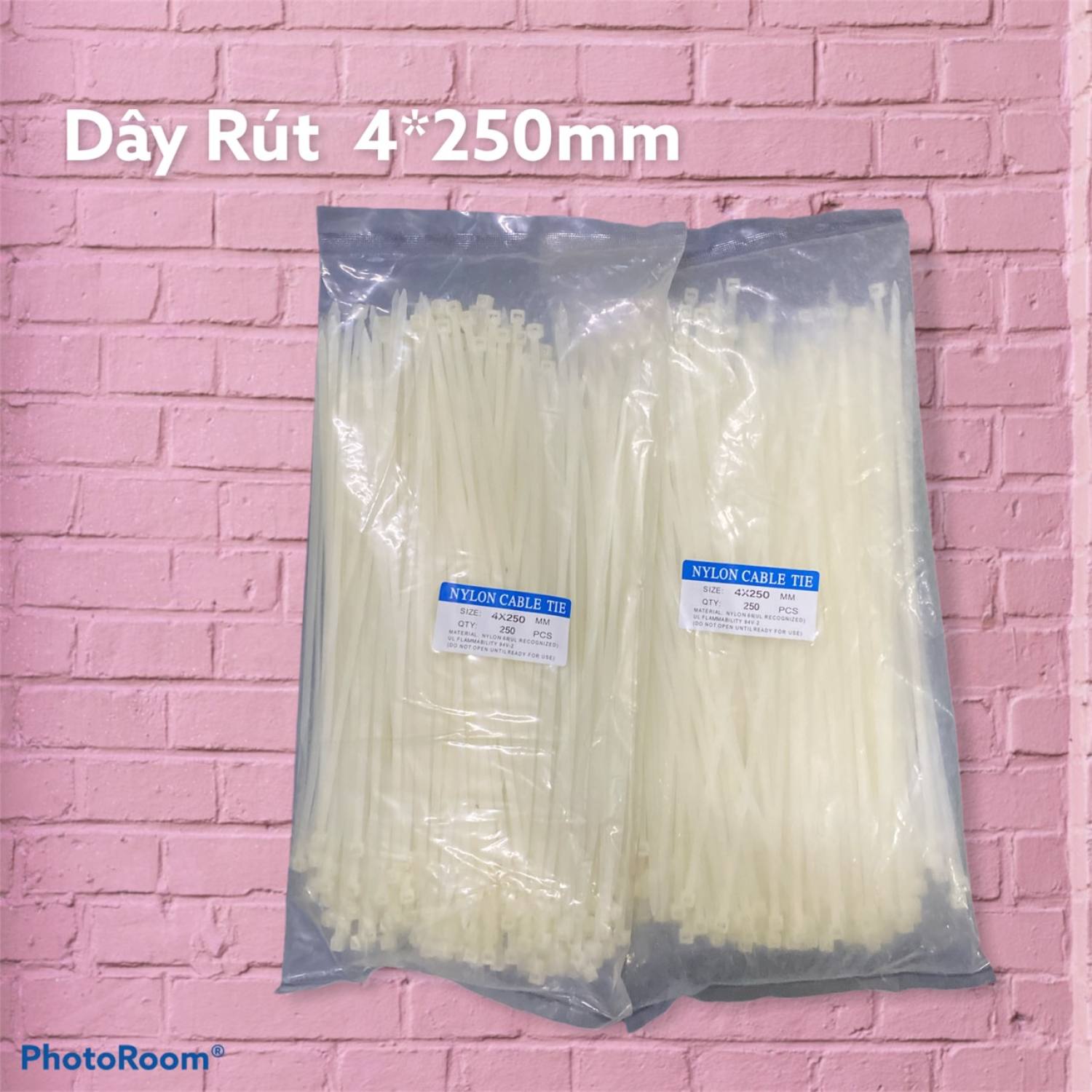Dây rút nhựa 4*250mm ( ĐÓNG GÓI 1 BỊCH GỒM 250 SỢI DÂY RÚT )