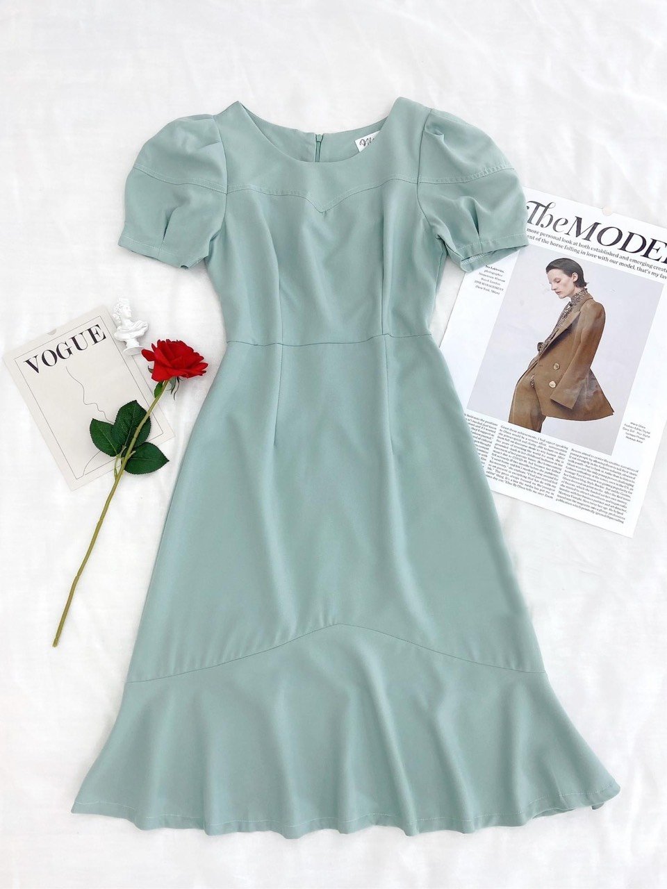 Mập Fashion ( 50 - 90 KG) ĐẦM ĐUÔI CÁ 3 MÀU SIÊU HÁCH DÁNG