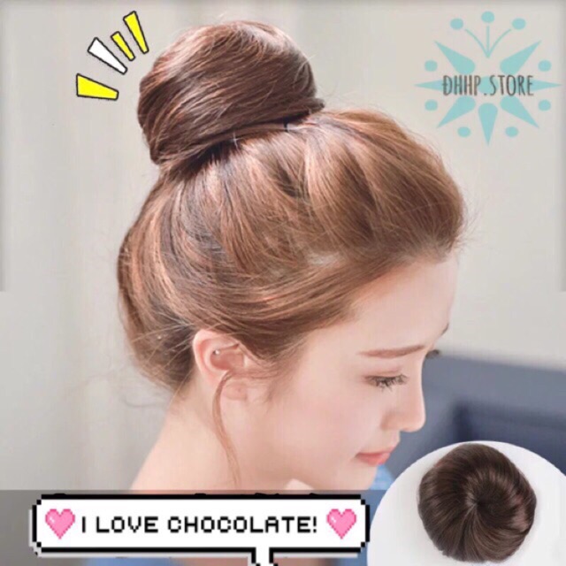 Tóc Giả Búi Củ Tỏi