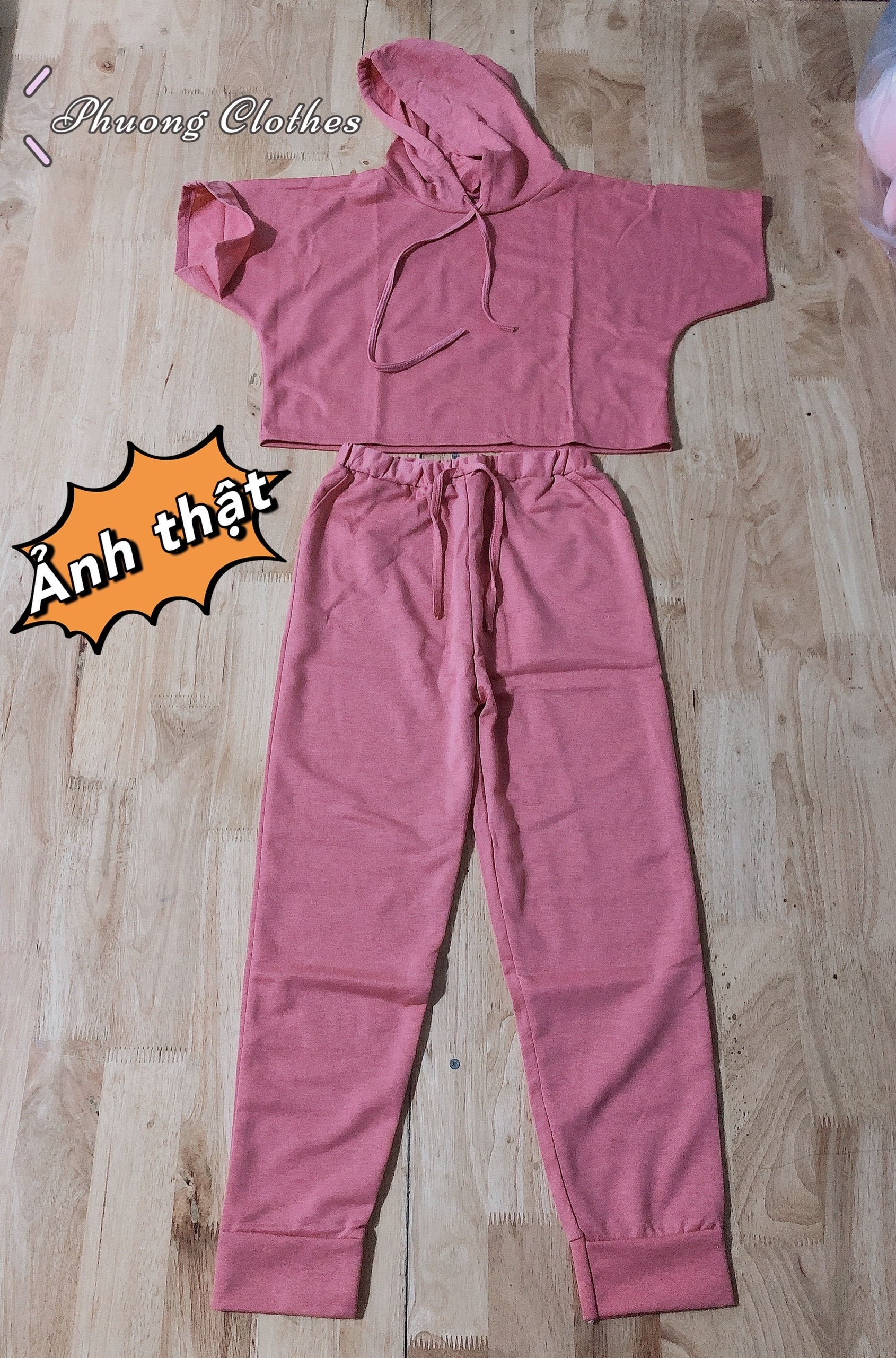 [HCM]Set thể thao áo crop hoodie cá tính (Kèm ảnh thật shop chụp)