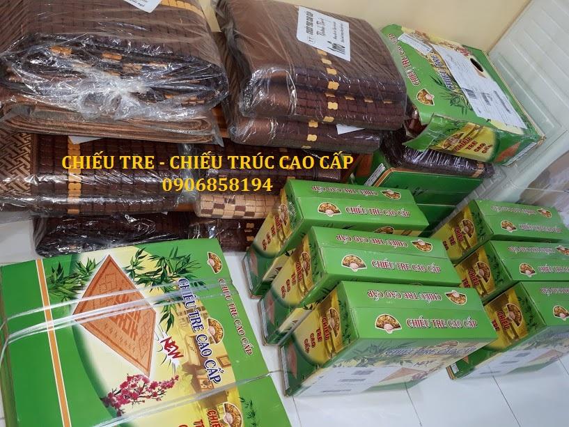 1m8 x 1m9 - Không viền - Chiếu tre - Chiếu trúc Cao cấp Hạt đen