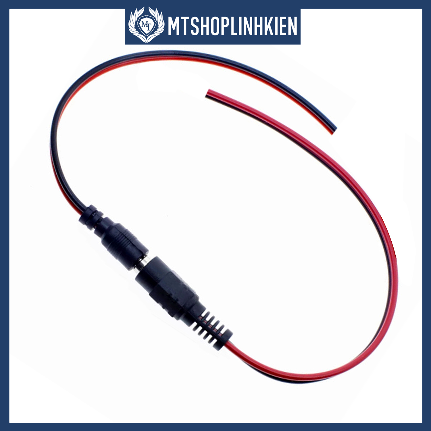 Jack nguồn DC 5.5 x 2.1mm đực cái có dây nối