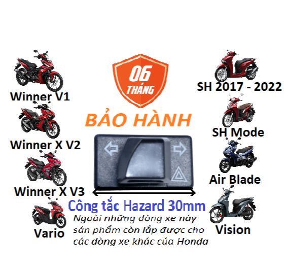 Switch hazard 30mm. Suitable for: models; Winner, winner X, SH 2017-sh 2019