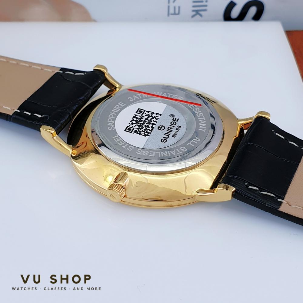 ĐỒNG HỒ NAM DÂY DA SUNRISE DM692SWA