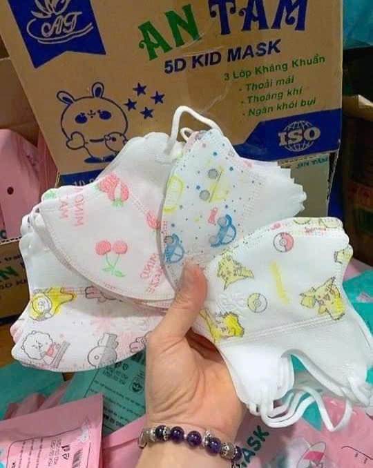 💚 HỘP 100 KHẨU TRANG 5D AN TÂM TRẺ EM