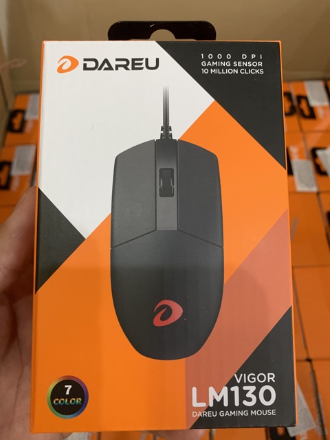 Chuột DAREU LM130 (MULTI-LED, USB)