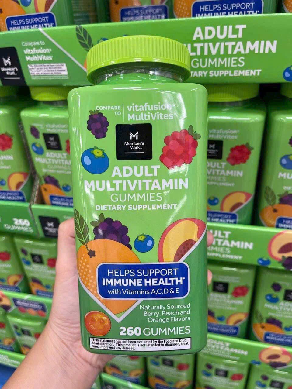 Kẹo dẻo bổ sung vitamin Multivites vitafusion mẫu mới 2023