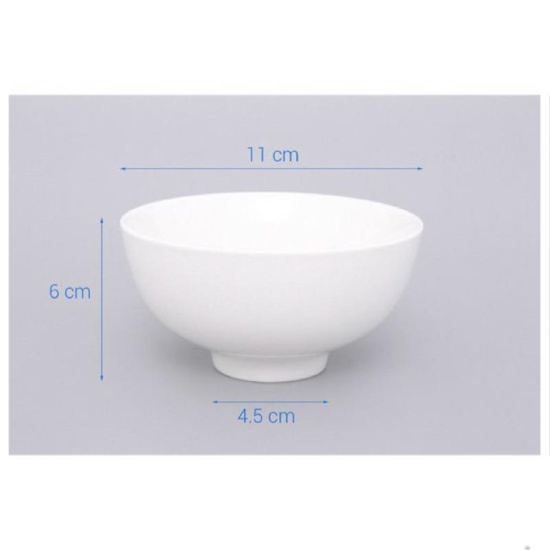 5 Cái Chén Sứ Trắng Trơn