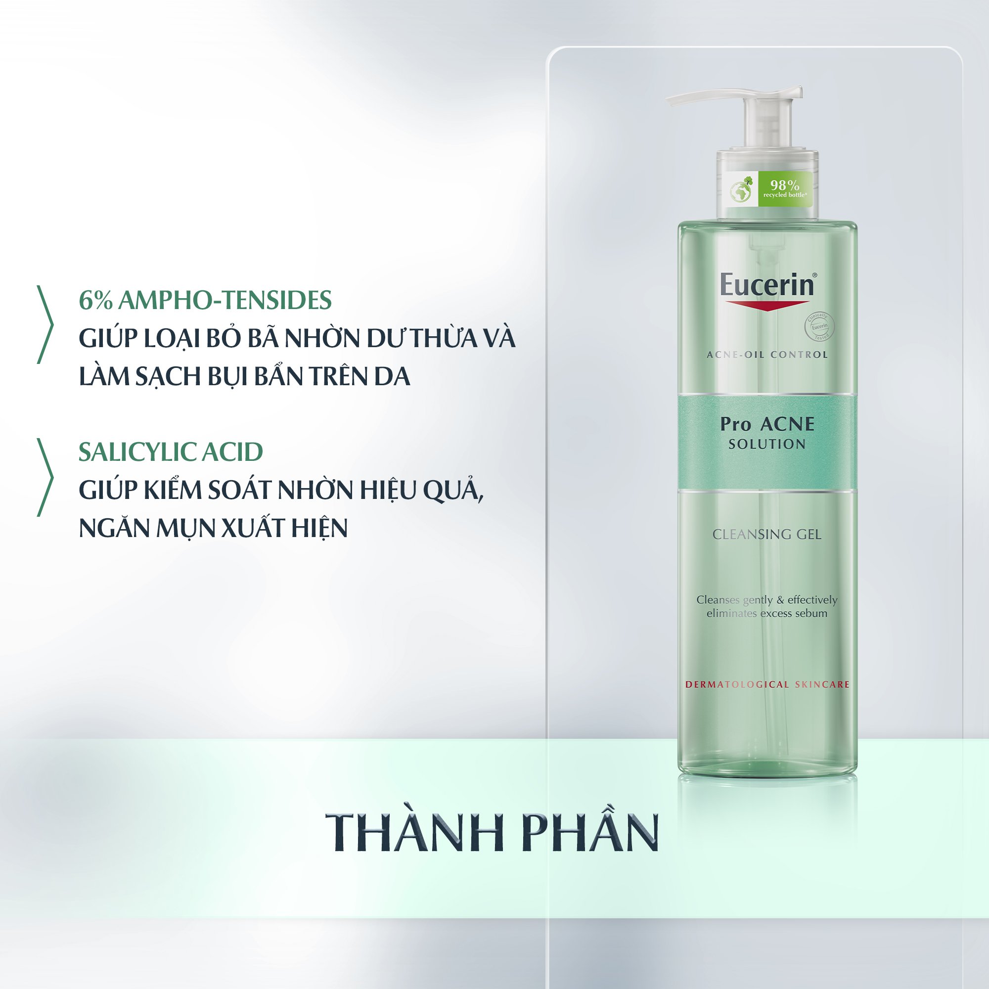 Eucerin Proacne Solution Cleansing Gel 400ml Guardian Vietnam