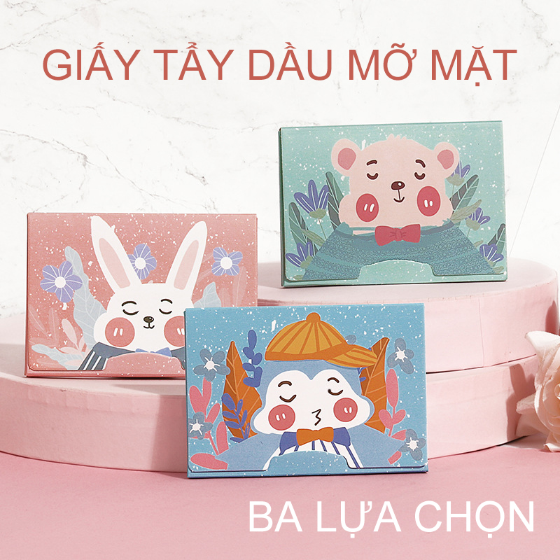 【Urbeauty Mall】Gói giấy thấm dầu gói 100 miếng(Mẫu Ngẫu Nhiên)