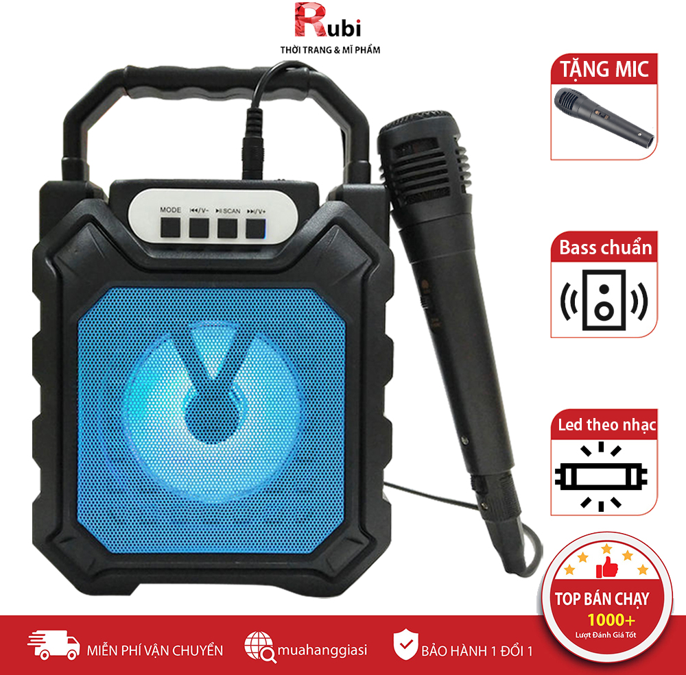 [ SIÊU SALE ] [TẶNG MICRO 100K] loa bluetooth hát karaoke kèm mic JAVA68, loa bluetooth hát karaoke mini, loa kẹo kéo mini giá rẻ, loa karaoke bluetooth gia đình