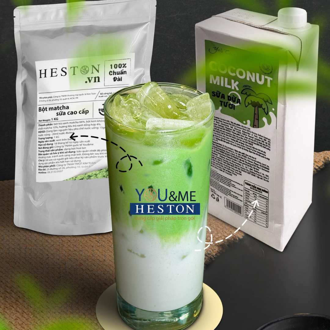 Bột trà xanh Đài Loan (bột sữa matcha)