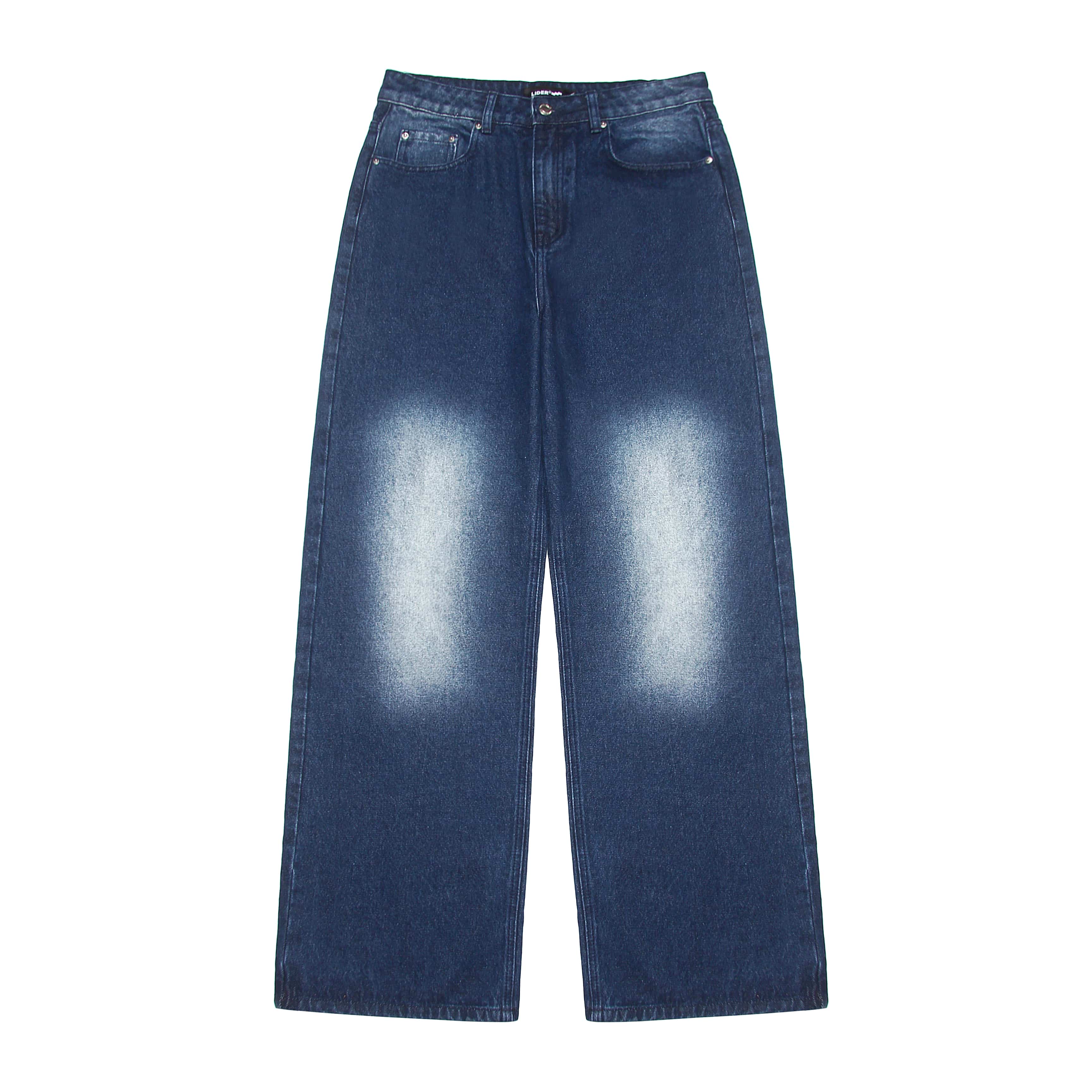 INDIGO LOW-RISE JEANS