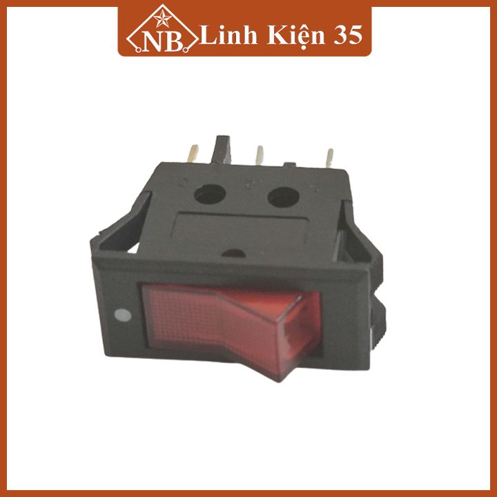 Công tắc bập bênh KCD2-01 10A/250V 3 chân có đèn báo
