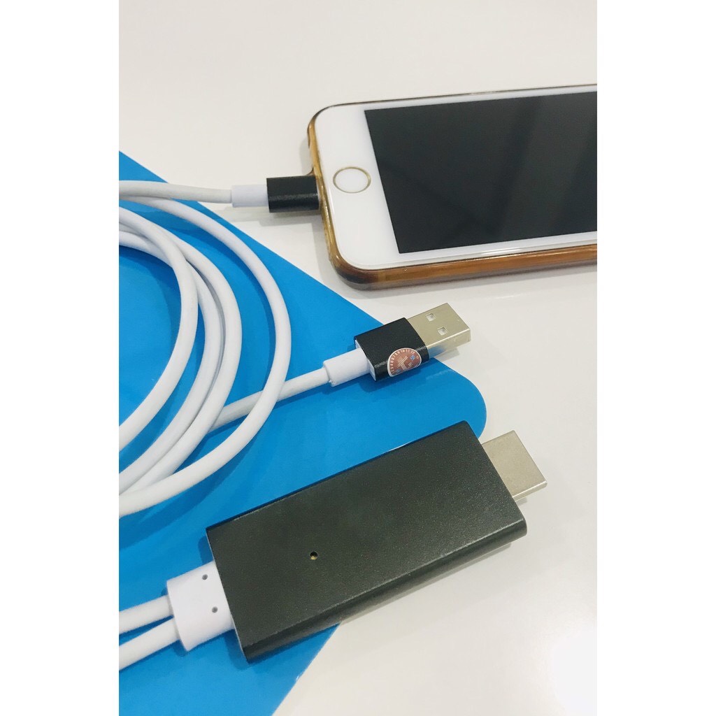 C&aacute;p HDTV CABLE Lightning to HDMI A5-01 cho IOS (iPhone 5/5S, iPhone 6/6S/6Plus, iPad Mini, iPad Air)