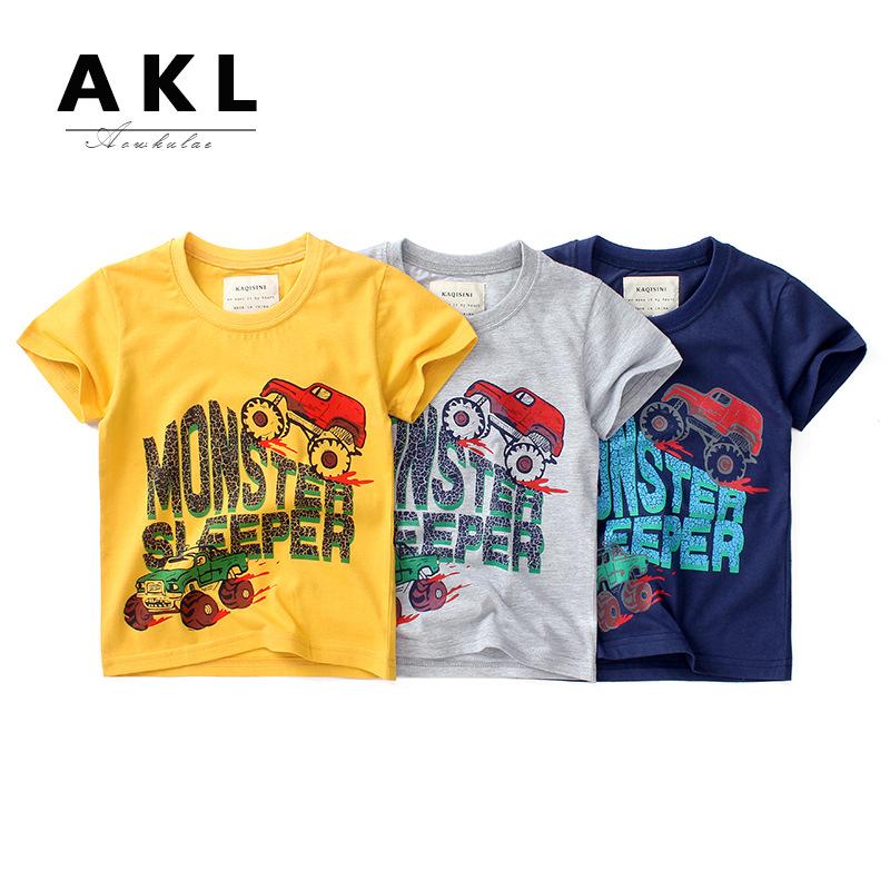 [HCM]Áo Thun Bé Trai In Xe Địa Hình Monster Chất Cotton 100% Mềm Mịn