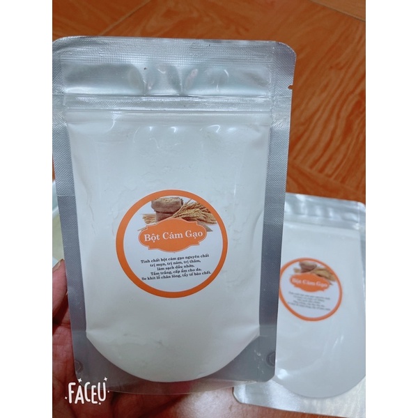 100gr Bột Cám Gạo sữa handmade nguyên chất đắp mặt tắm trắng