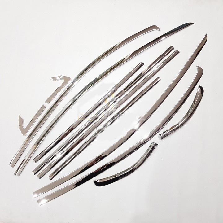 Nẹp viền chân kính, cong kính xe Honda City 2021, 2022 - Hàng inox sáng bóng, giá 1 bộ