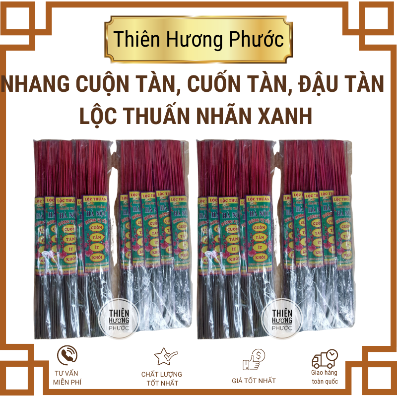 Nhang cuốn tàn Đất Việt nhãn vàng 40cm (thẻ)