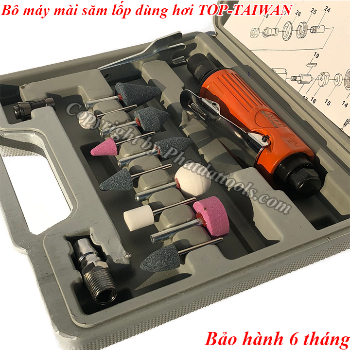 Bộ máy mài săm lốp dùng hơi TOP-Made in Taiwan