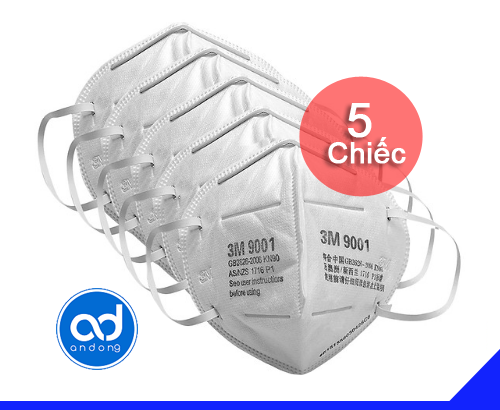 5 Cái Khẩu Trang Lọc Bụi 3M 9001