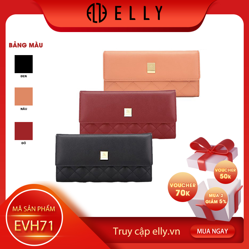 Ví nữ cầm tay thời trang cao cấp ELLY – EVH71