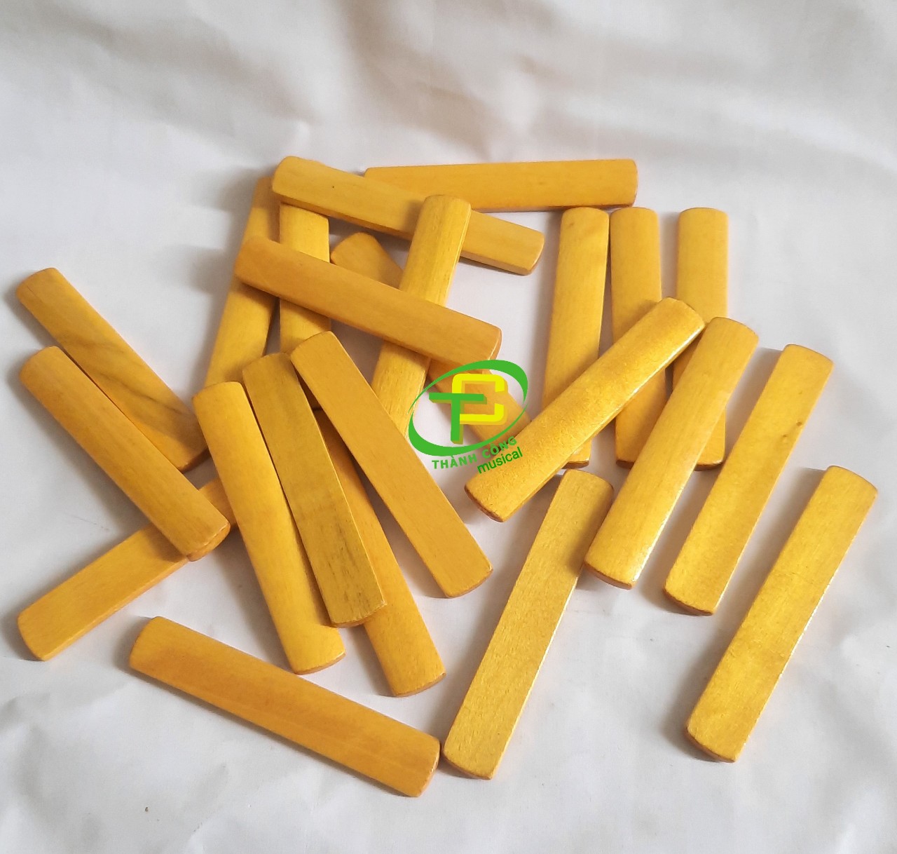 THANH PHÁCH HỌC NHẠC NHIỀU MÀU, THANH PHÁCH GỖ ( CẶP )