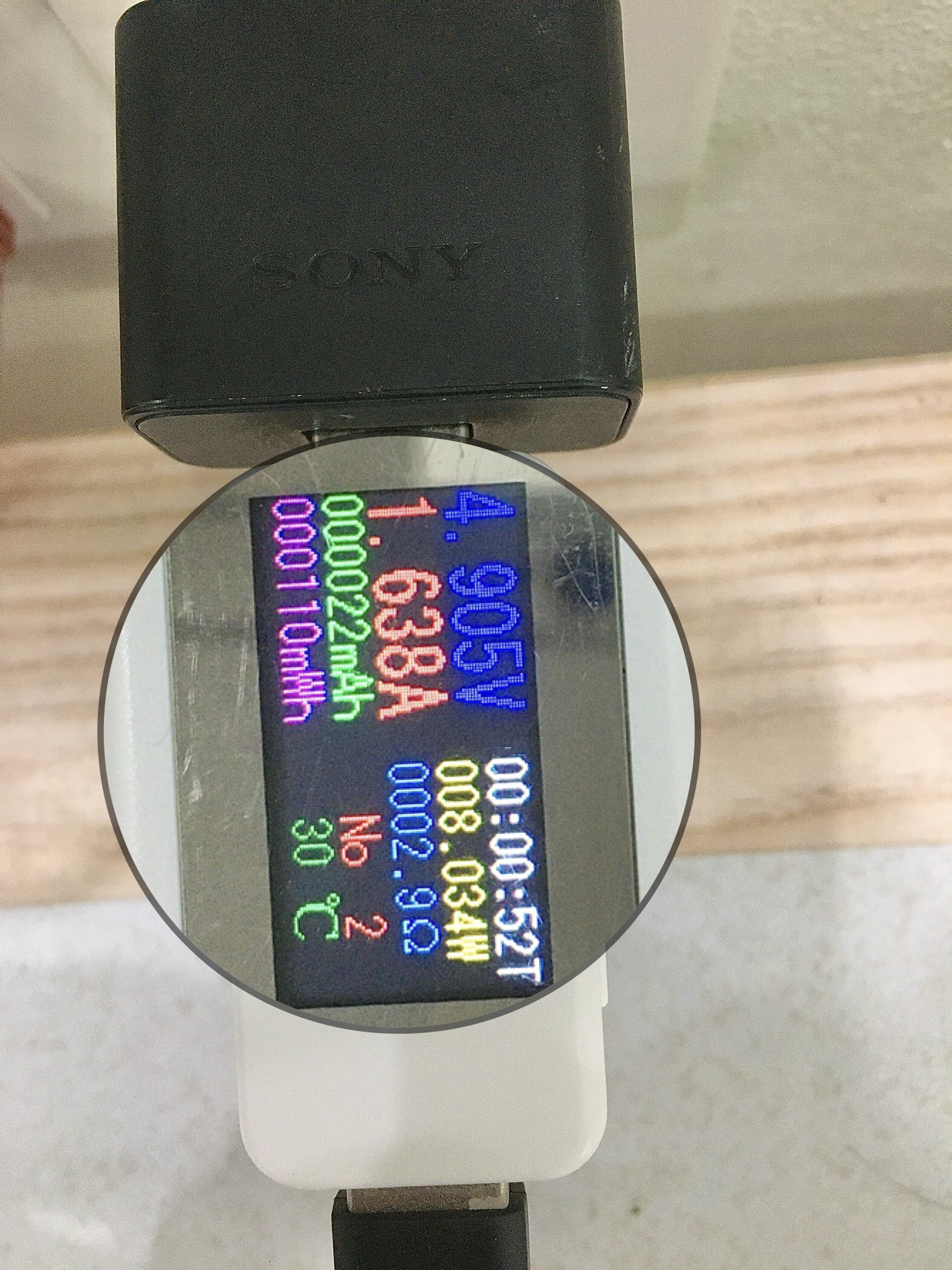 Đo dòng điện test USB 4-30V (test nguồn usb)