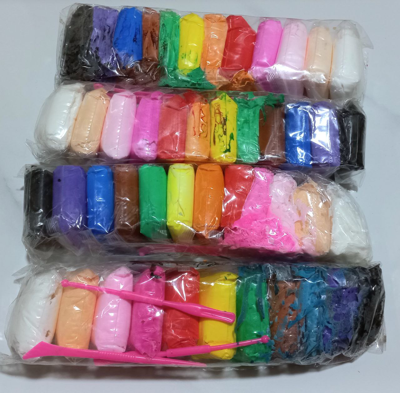 04001 Bộ Đất Sét/Đất Nặn 12 Màu - 13g - Kèm Dao Cắt