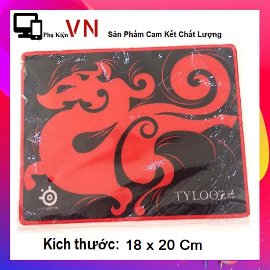 ⚡ Trùm Sỉ ⚡ Lót Chuột Chuyên Game Tyloo Nhỏ Size 18 x 20 cm Loại Viền Đen Cao Cấp - Miếng Lót Chuột Tyloo 18 x 20cm Loại Viền Đen