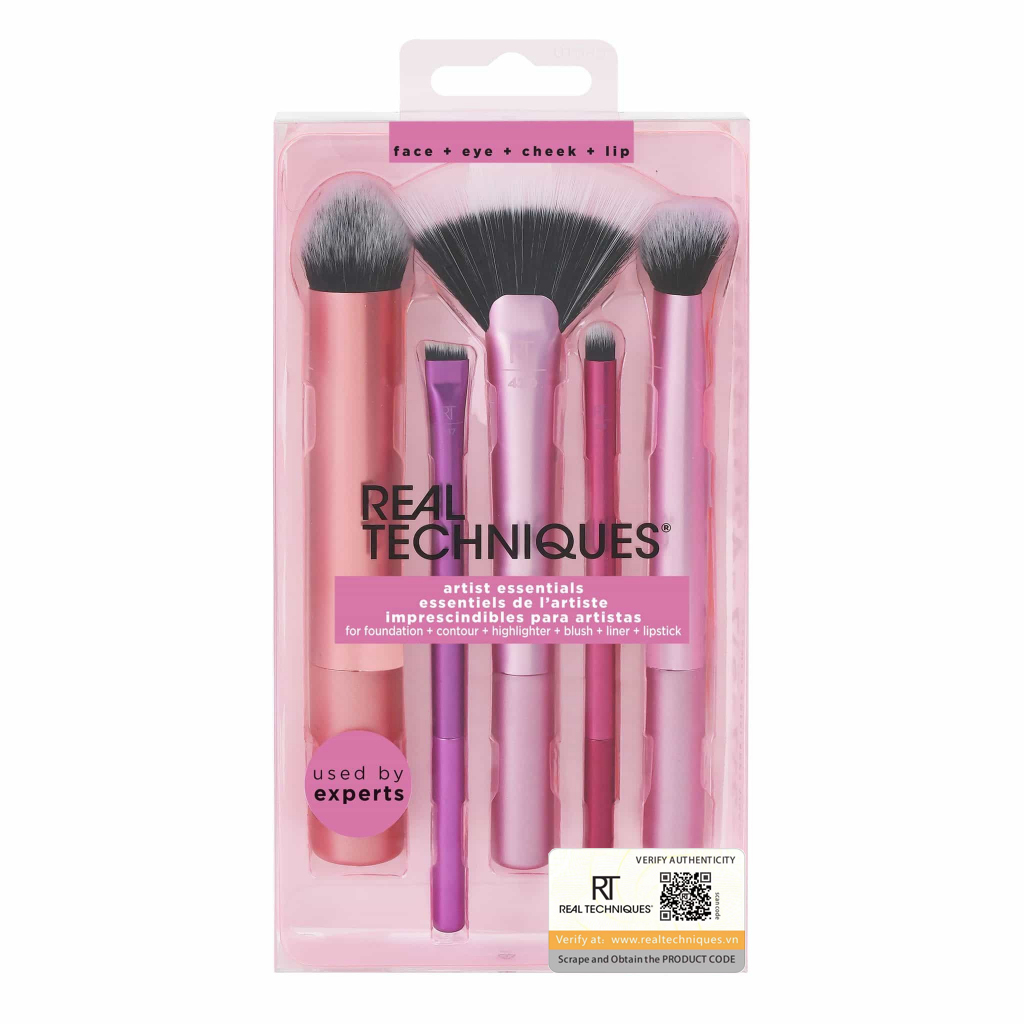 Bộ Cọ Trang Điểm 5 Cây Real Techniques Artist Essentials Set