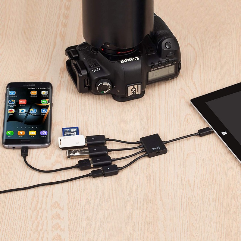 Micro USB Otg 4-Head Otg Cable - 4-Head Otg