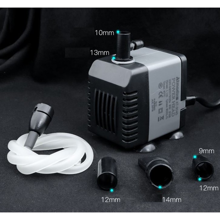 Bơm atman at-303s | dòng bơm thế hệ mới mạnh mẽ, tiết kiệm điện - 303s-6w | 600l-h - may bơm bể cá