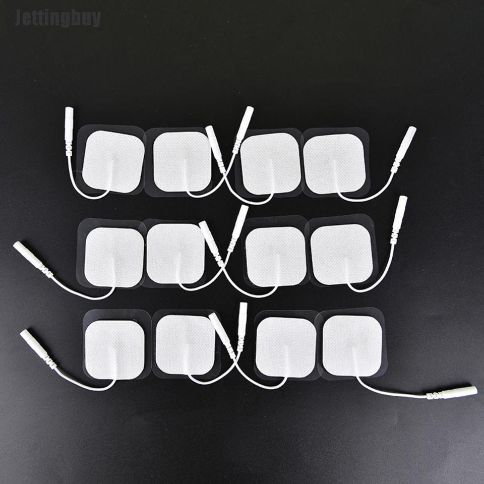 10pcs Tens Therapy Round Electrode Pad Electrode Patch For Therapy Machine 4*4cm
