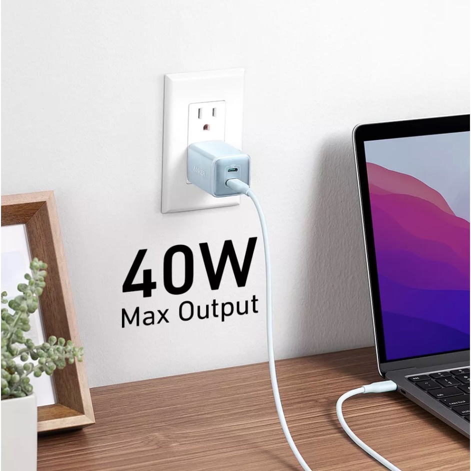 Củ sạc ANKER A2038 2 cổng Nano Pro Charger ( Type - C 20W + 20W PD )