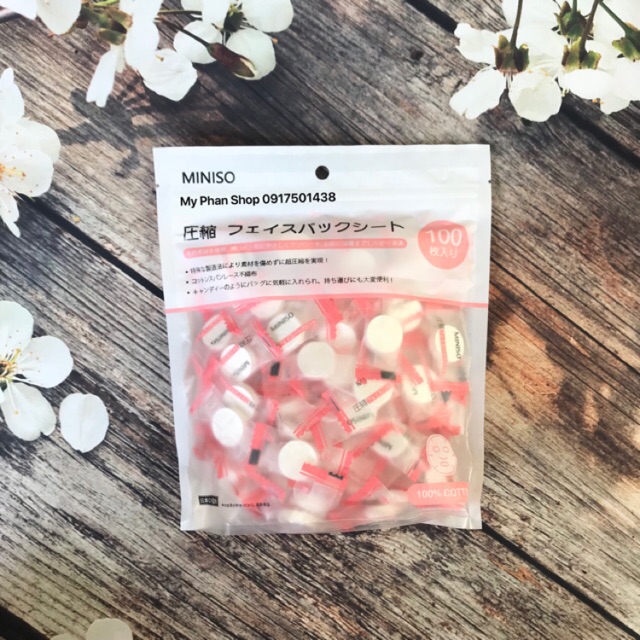 Mặt Nạ Nén Miniso Face Lotion Sheet Mask