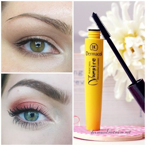 CHUỐT MI DERMACOL VAMPIRE MEGA LONG LASHES MASCARA LÀM DÀI VÀ CONG MI 8ml