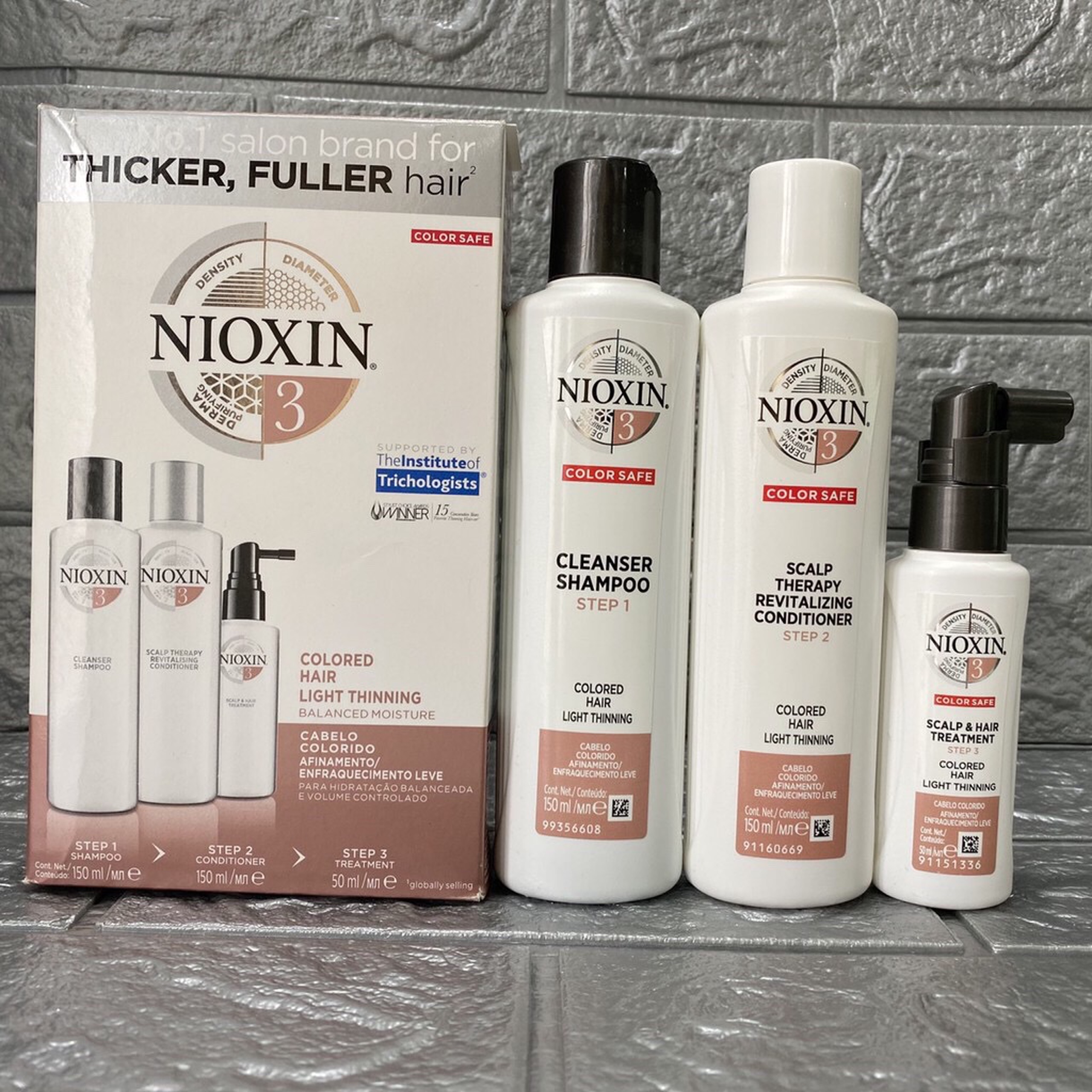 [HCM]Bộ dầu gội Nioxin TrialKit chống rụng tóc System 3 150ml 2019 ( Colored Hair)