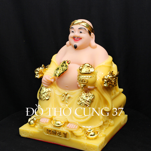 [ CAO 25 CM ] THẦN TÀI THỔ ĐỊA PHÚ QUÝ - MÀU VÀNG [ COMPOSITE + BỘT ĐÁ  ]