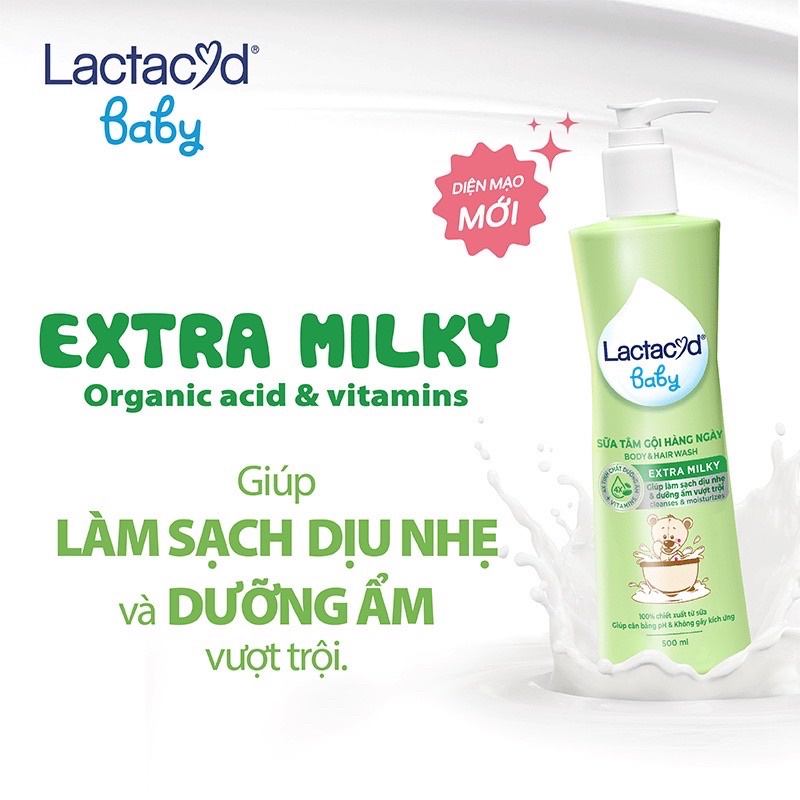 Sữa tắm gội Lactacyd cho bé 500ml
