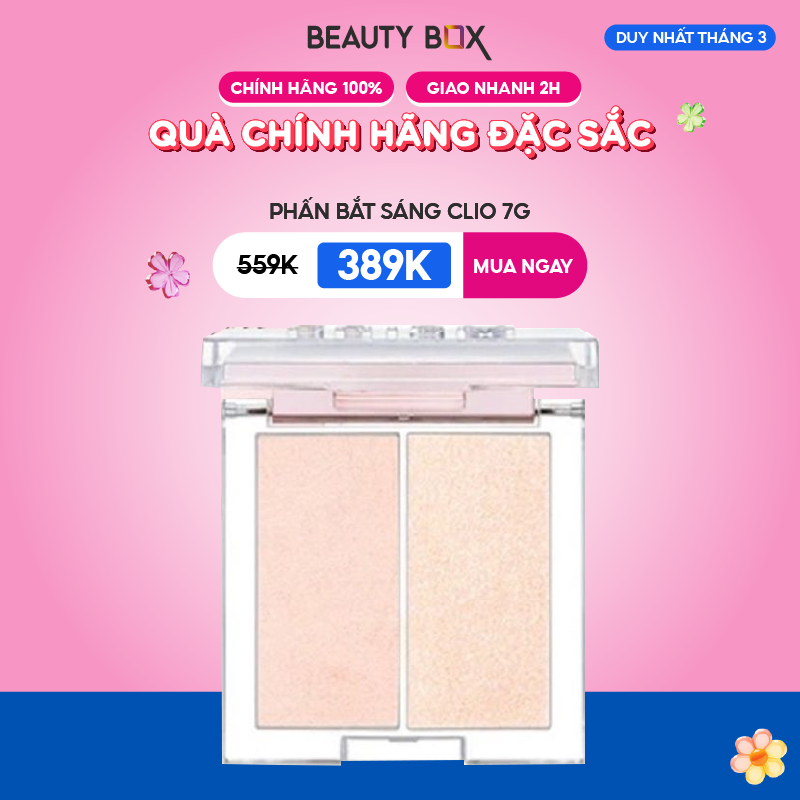 [Săn Sale]Phấn Bắt Sáng Clio Prism Highlighter Duo 7G