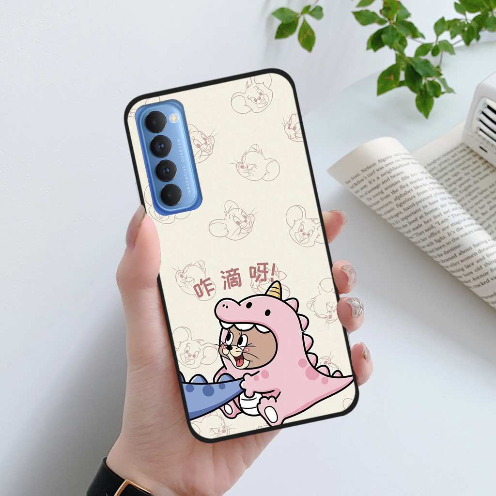 Ốp lưng Oppo Reno4 / Reno 4 Pro / Reno 4 hình cặp đôi, couple hoạt hình dễ thương