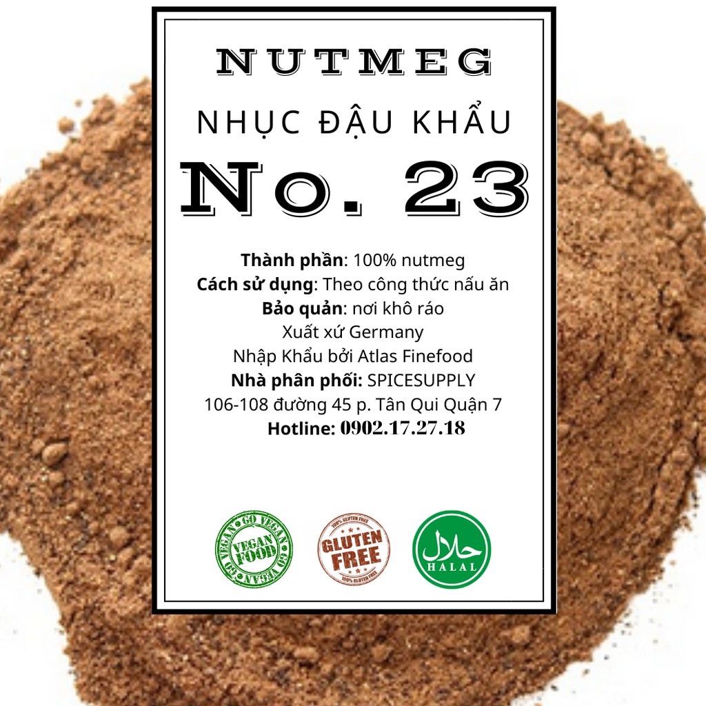 Bột Nhục Đậu Khấu Để Làm Bánh 500G (Nutmeg Powder)