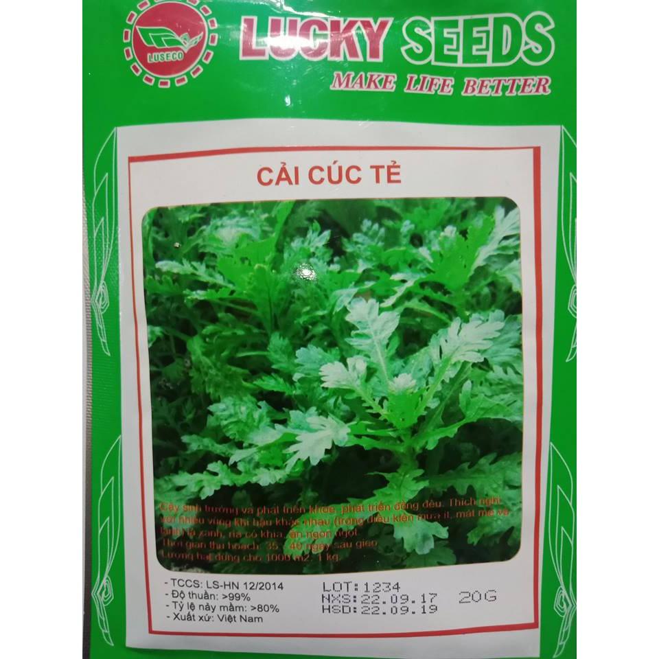Hạt Giống Cải Cúc Tẻ LUCKY SEEDS