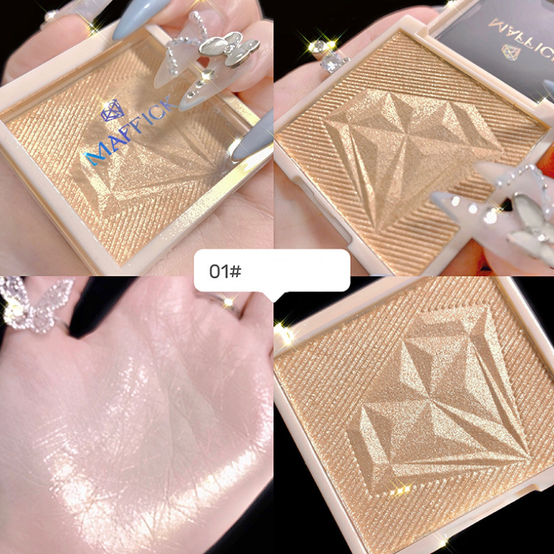 Phấn má hồng bắt sáng MAFFICK Diamond Highlight Powder 4g