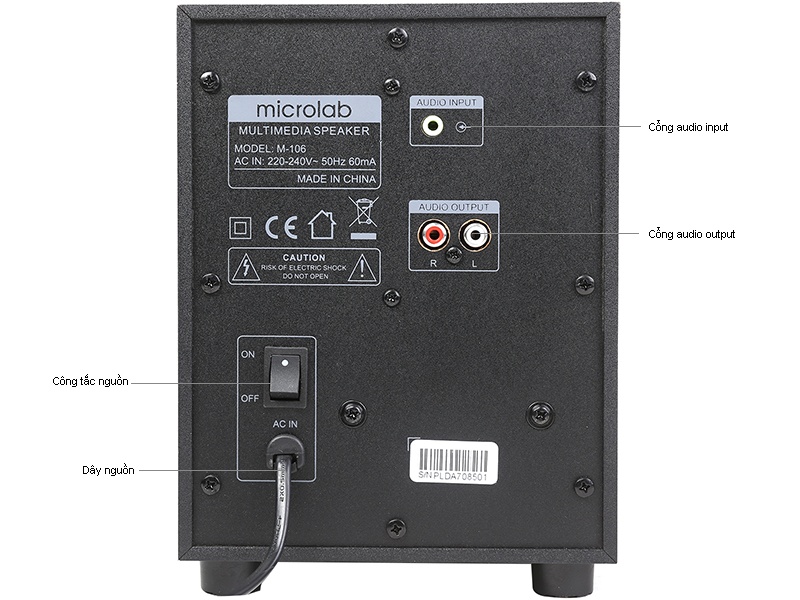 [HCM]Loa vi tính 2.1 Microlab M106BT Có Bluetooth