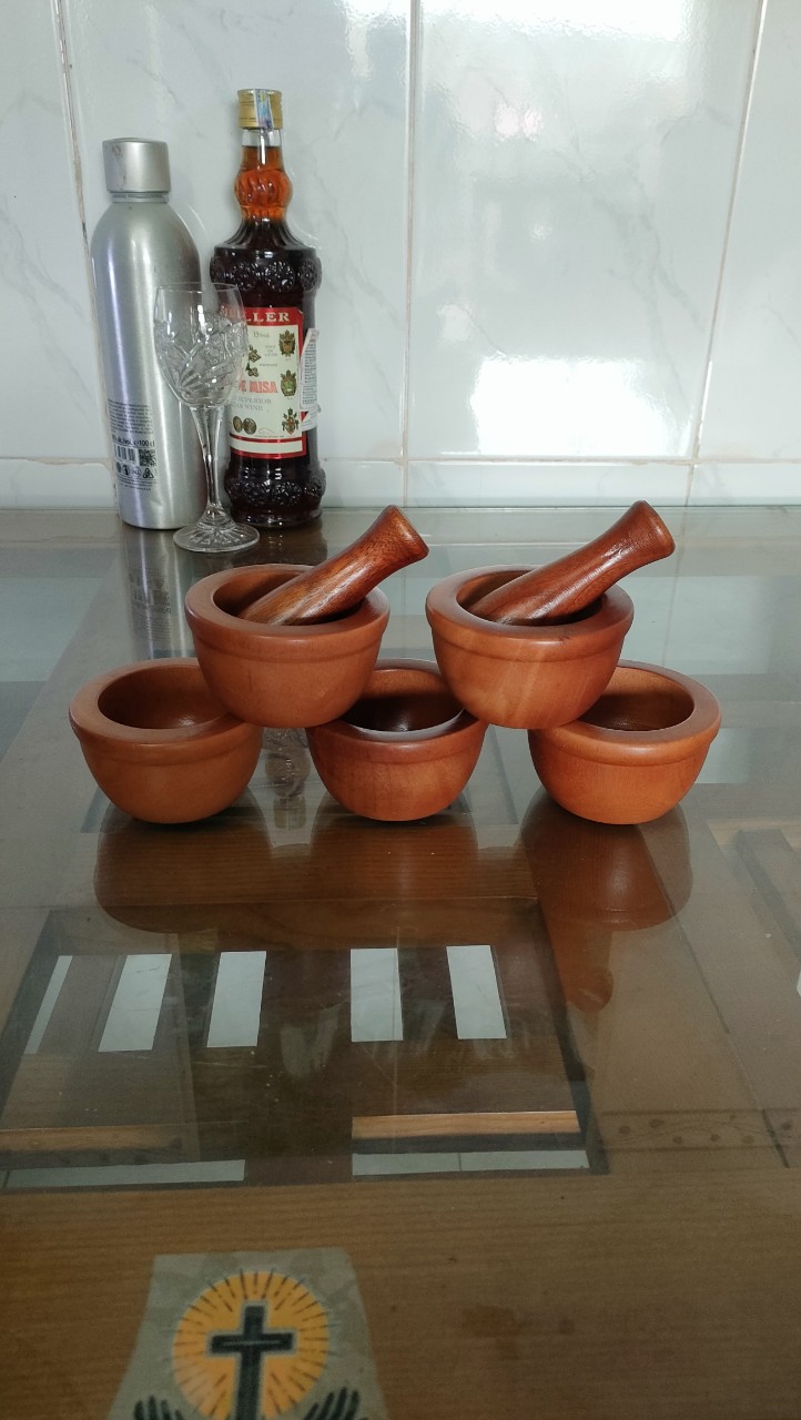 Bộ chày cối gỗ MINI ( size nhí ) Đăng Khôi loại 1